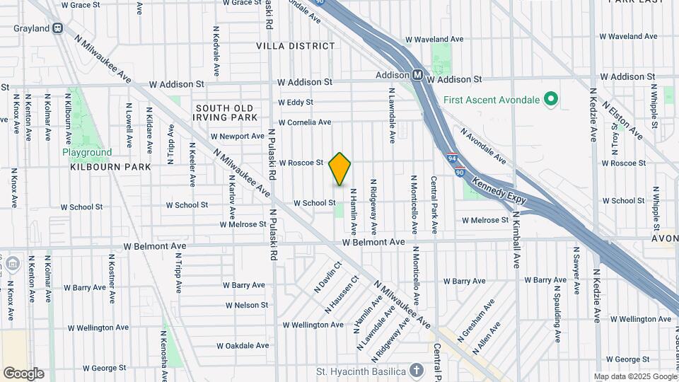 3317 N Avers Ave Mapa y Detalles de la Ubicación