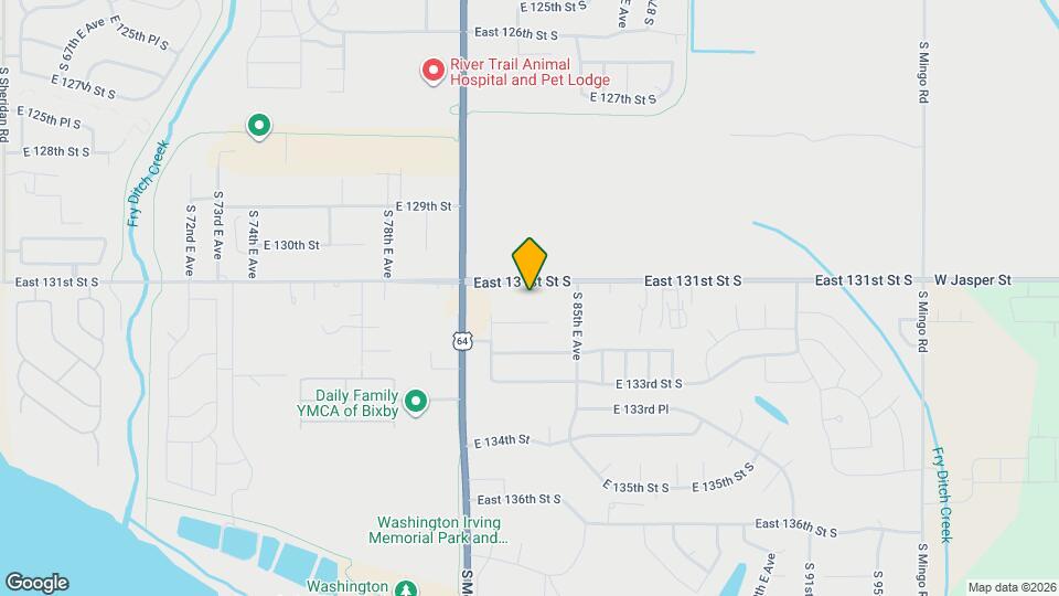 8150 East 131st St S Map and Location Details