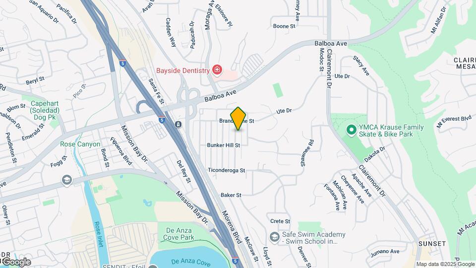 3645 Moultrie Ave Map and Location Details