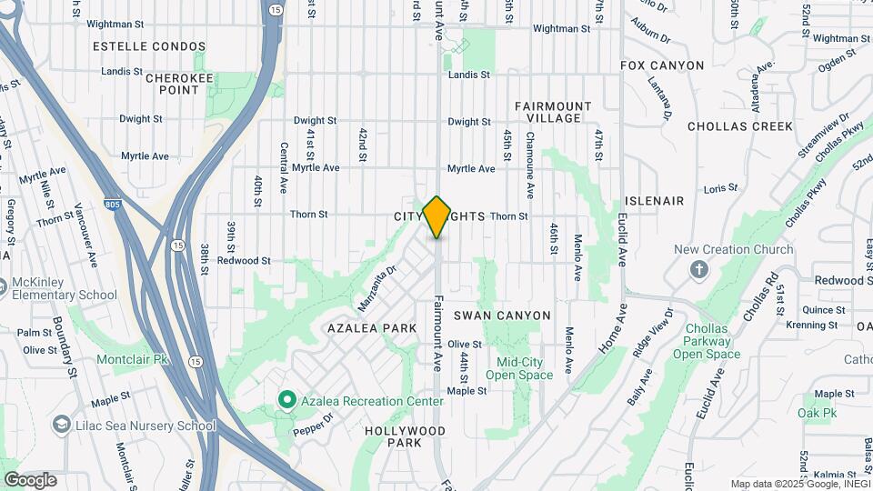 3122 Fairmount Ave, Unit Fairmount Map and Location Details