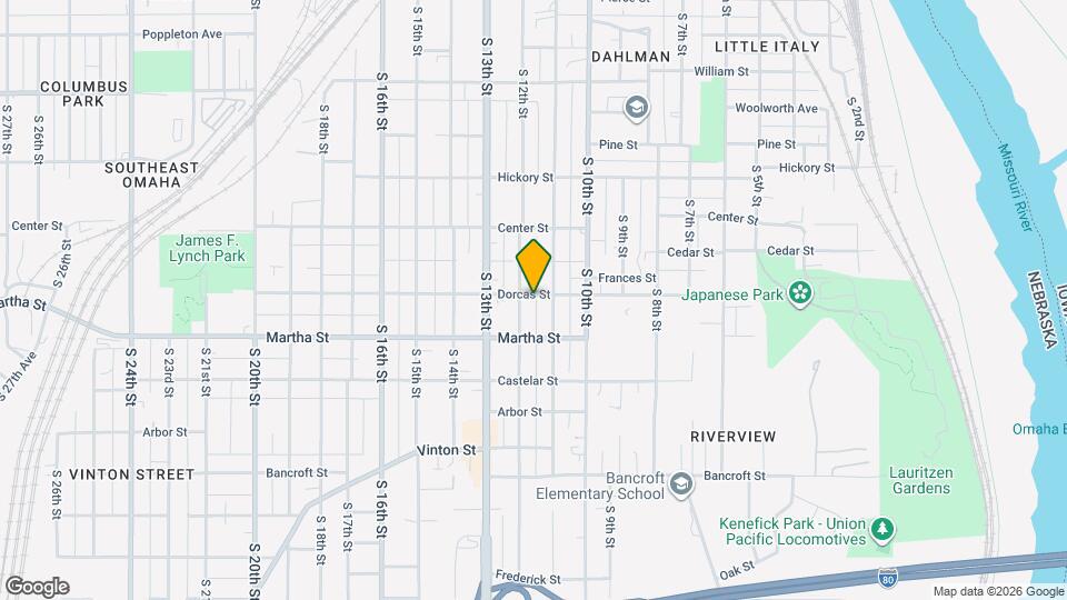 1115 Dorcas St Map and Location Details