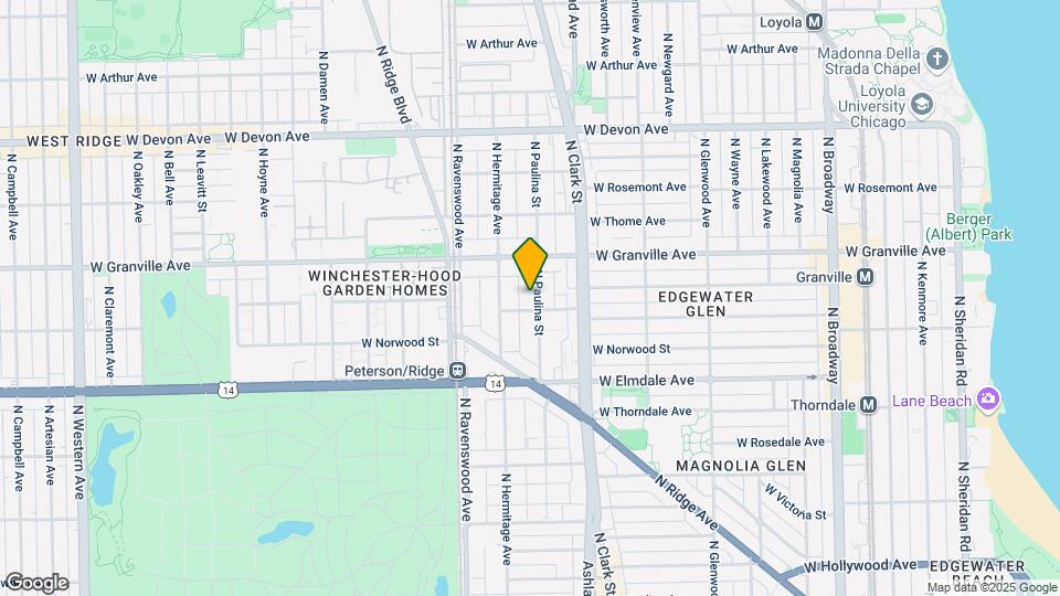 6108 N Paulina St Mapa y Detalles de la Ubicación