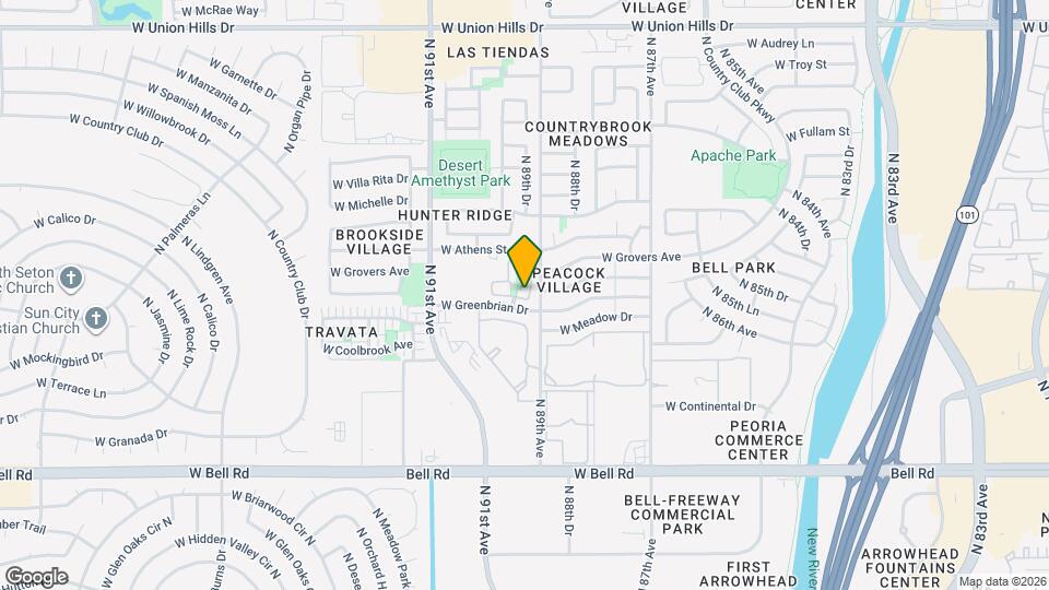 17706 N 89th Dr Mapa y Detalles de la Ubicación