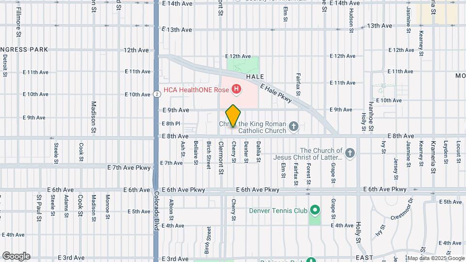 832 Cherry St Map and Location Details