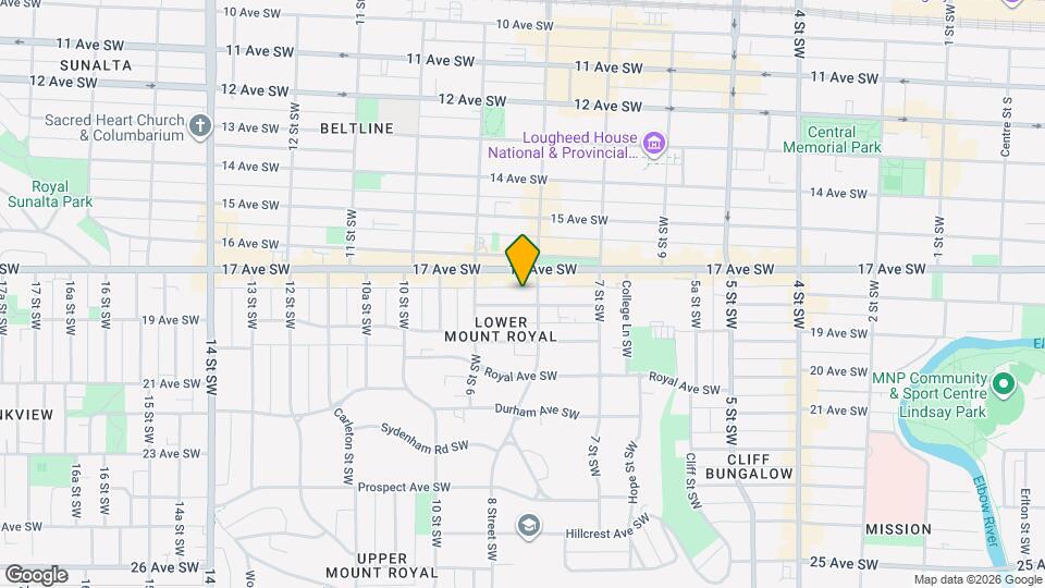 910-918 18 Ave SW Map and Location Details