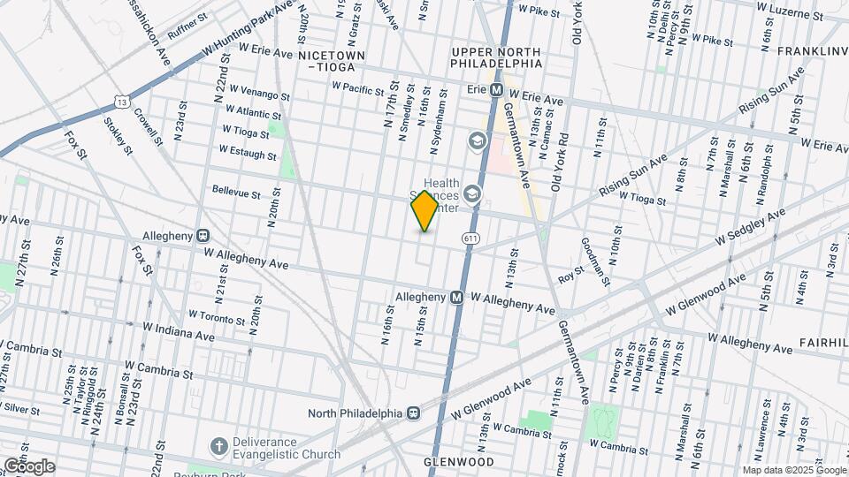 1517 W Westmoreland St Mapa y Detalles de la Ubicación