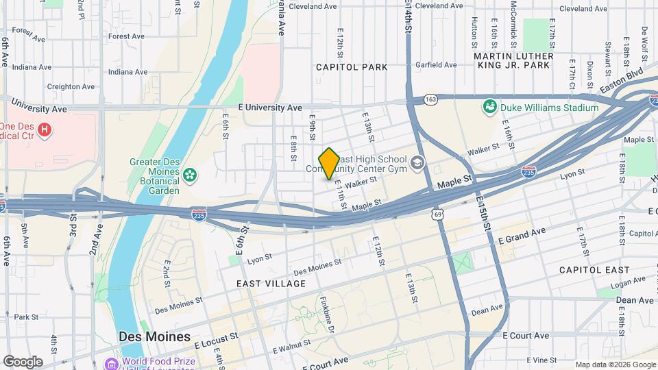 922 Walker St Map and Location Details