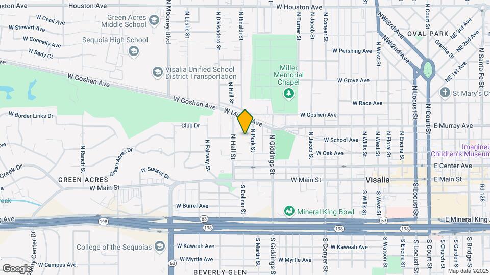 415 N Park St Map and Location Details