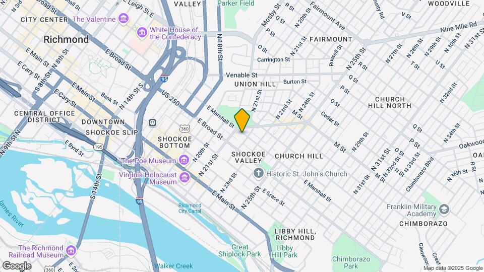 2115 E Marshall St Map and Location Details