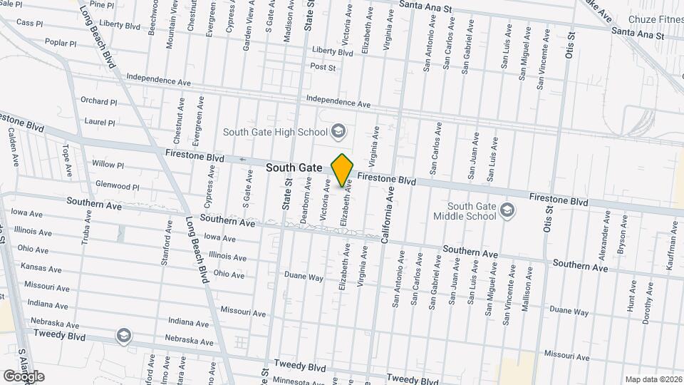 8933 Elizabeth Ave Map and Location Details