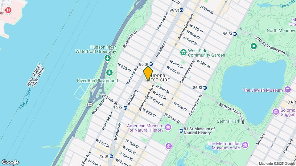 206 W 84th St Map and Location Details