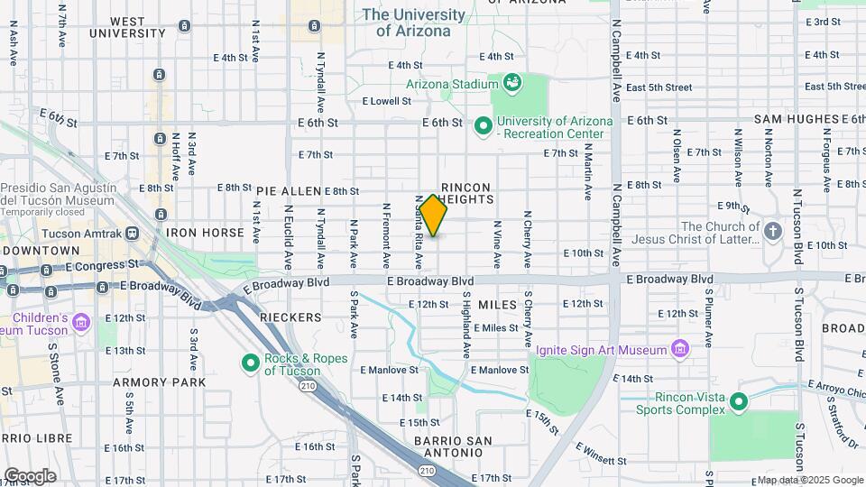 119 N Mountain Ave Map and Location Details