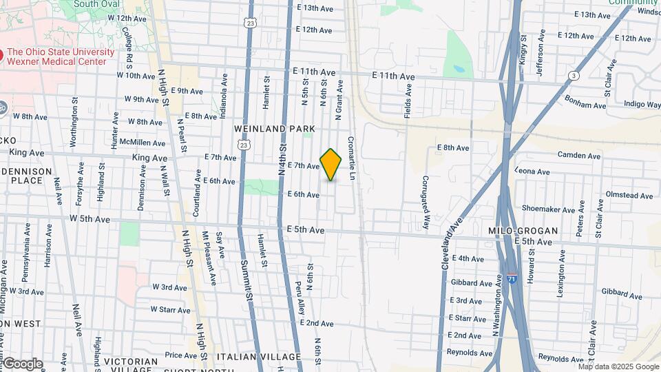1243 N Grant Ave Mapa y Detalles de la Ubicación