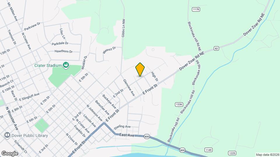 1221 E 2nd St Map and Location Details