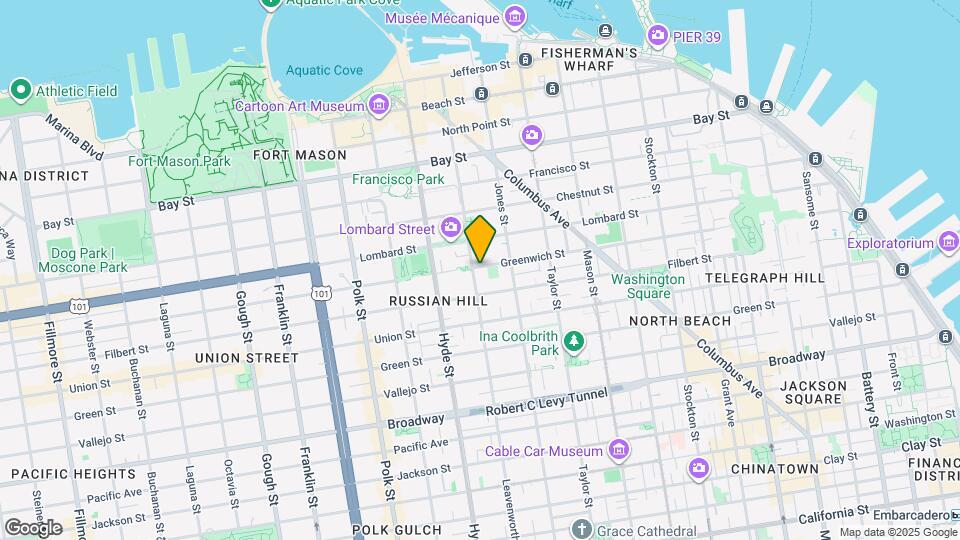 2160 Leavenworth St Map and Location Details