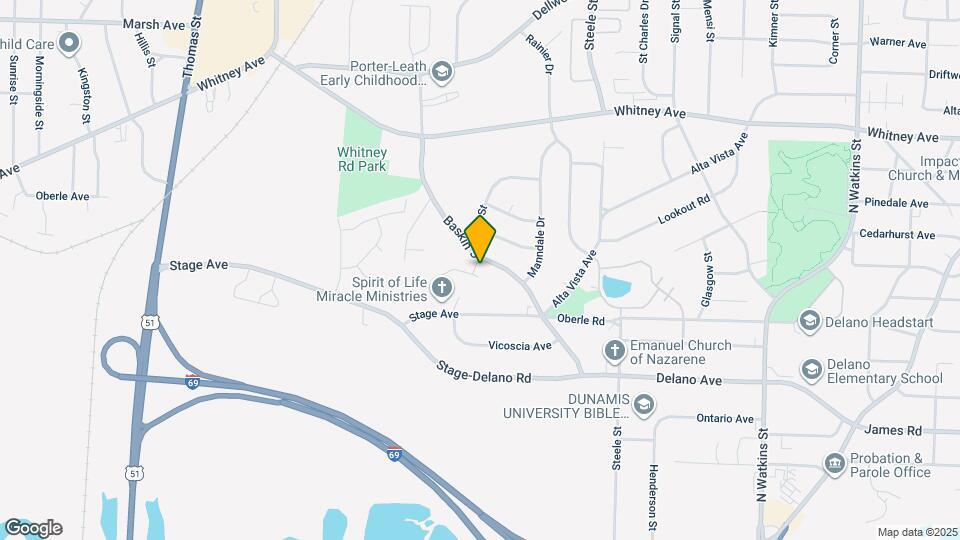 1345 Halcomb Ln Mapa y Detalles de la Ubicación