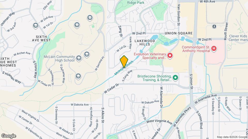 141 S Zang Way Map and Location Details