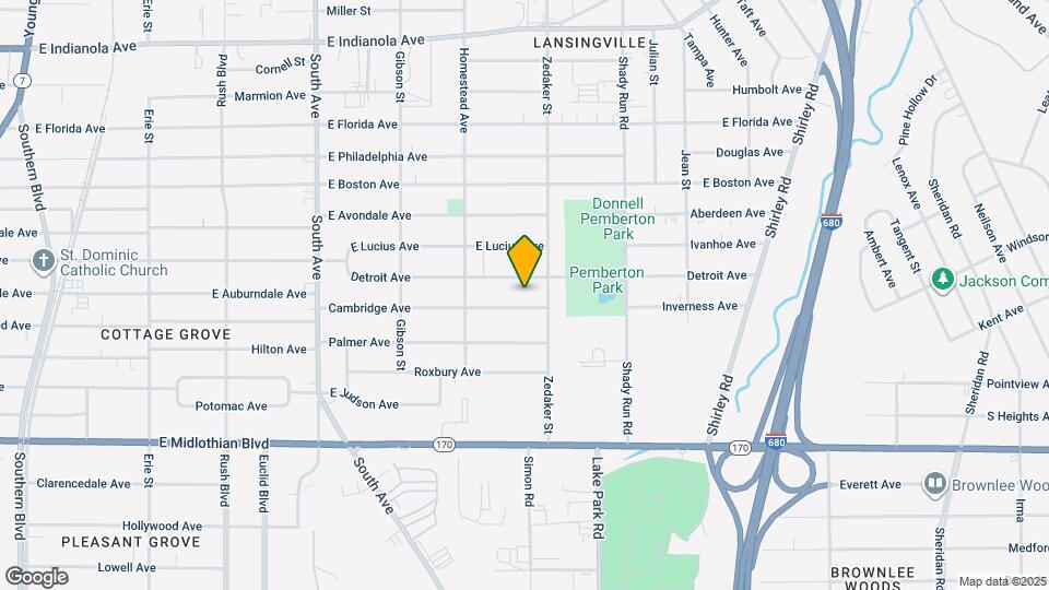 854 Cambridge Ave Map and Location Details