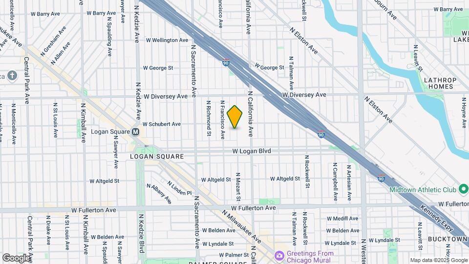 2632 N Mozart St Map and Location Details