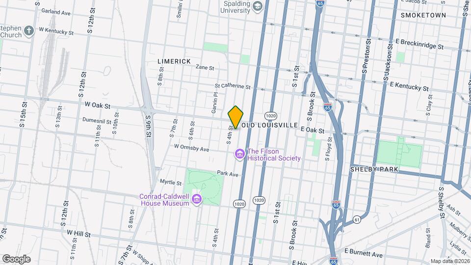 1221 S 4th St, Unit 2 Map and Location Details