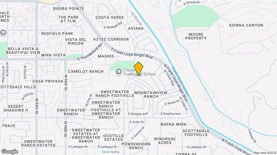 13597 N 102nd Pl Map and Location Details