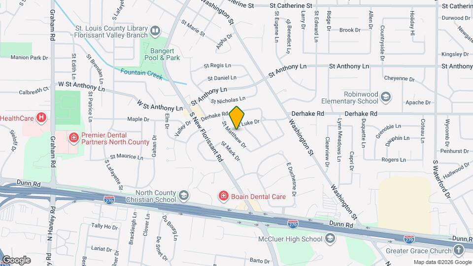 1150 St Matthew Dr Map and Location Details