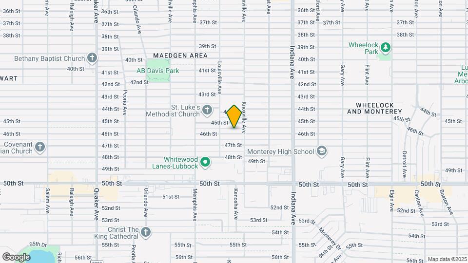 3608 46th St Map and Location Details