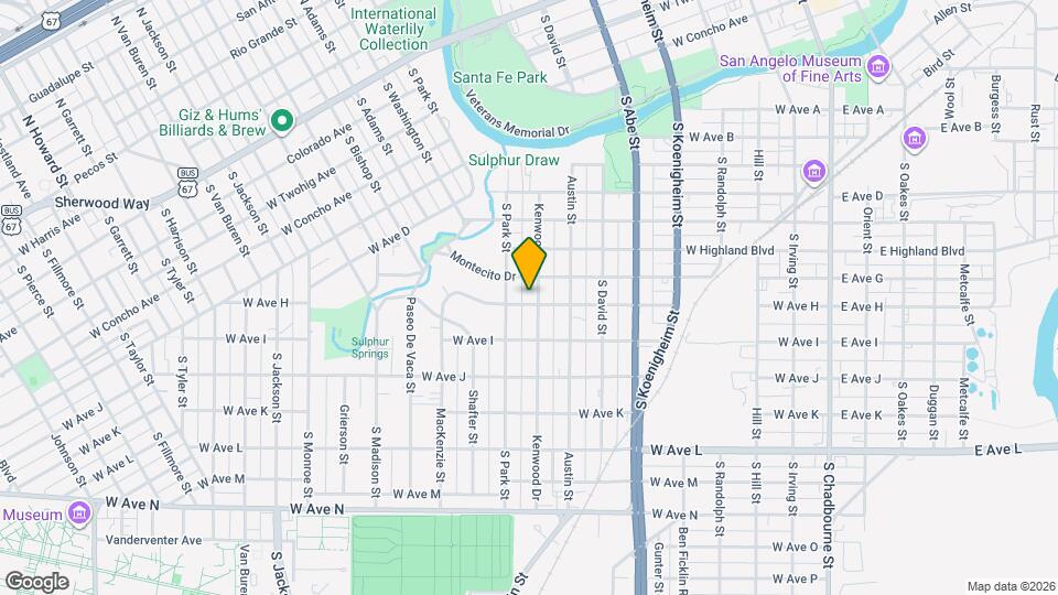 1119 Kenwood Dr Map and Location Details