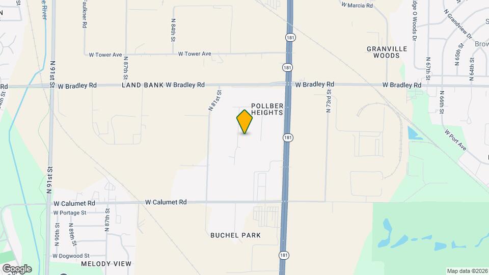 7816 N 80th St Map and Location Details