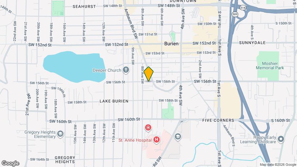 707 SW 156th St Map and Location Details
