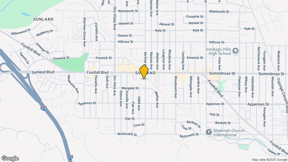 10429 Mcvine Ave Mapa y Detalles de la Ubicación