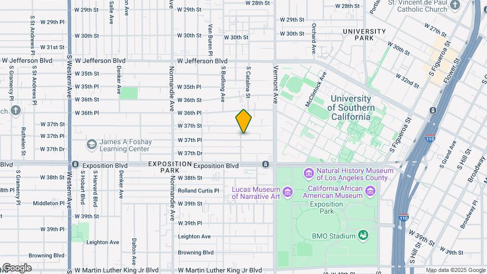 1189 W 37th Pl Mapa y Detalles de la Ubicación