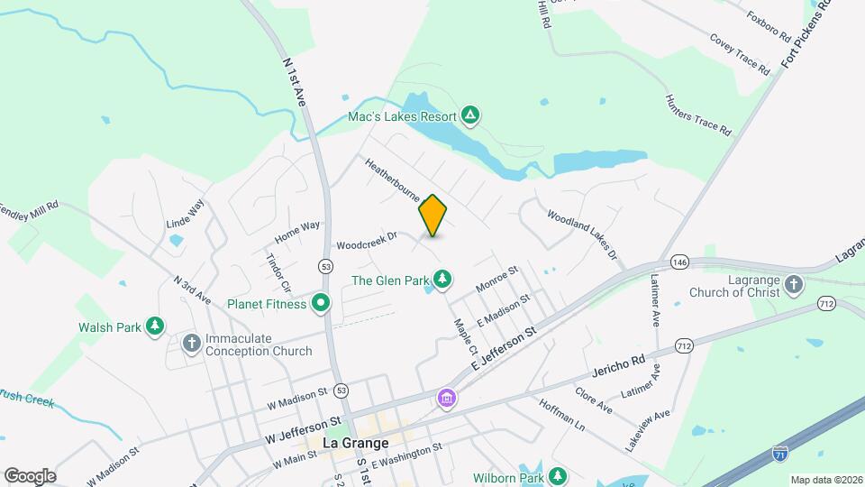 1303 Woodcreek Dr Map and Location Details