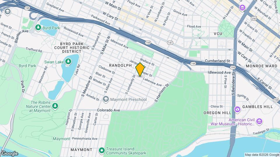 1507 Lakeview Ave Map and Location Details