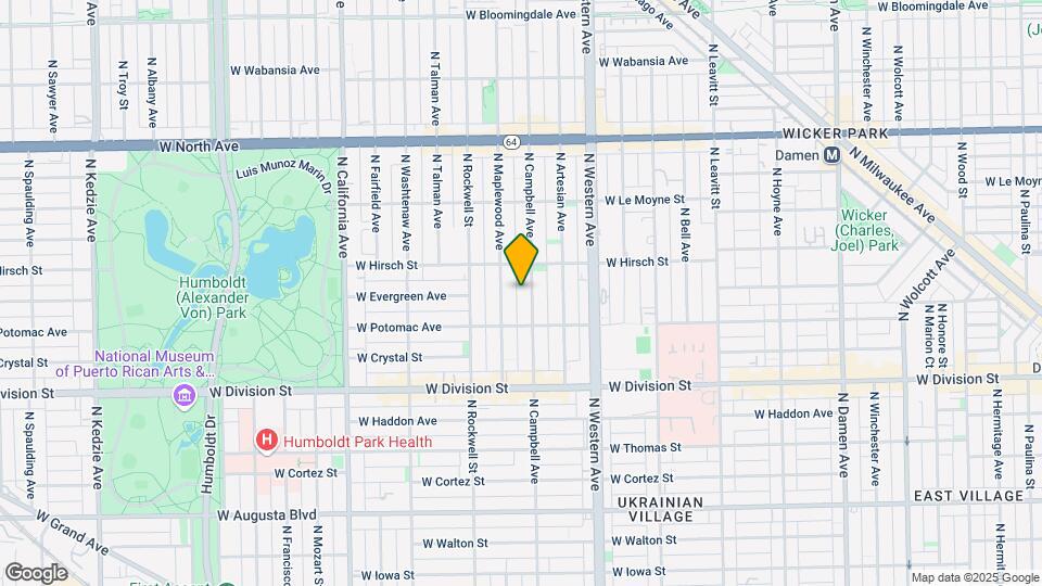 1332 N Campbell Ave Map and Location Details