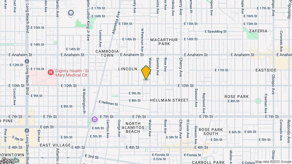 1519 E 10th St Map and Location Details