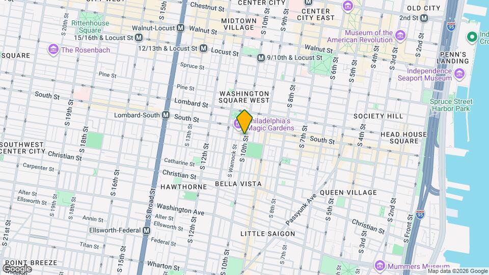 626 S 10th St Map and Location Details