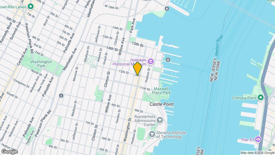 1122 Washington St Map and Location Details