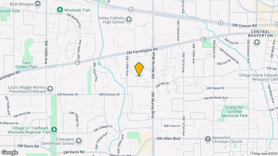 14705 SW Redbud Way Map and Location Details