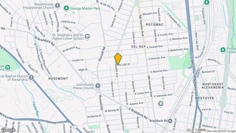 1 E Cliff St Map and Location Details