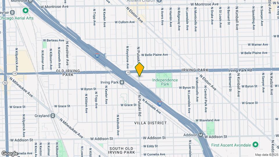 3945 N Pulaski Rd Map and Location Details