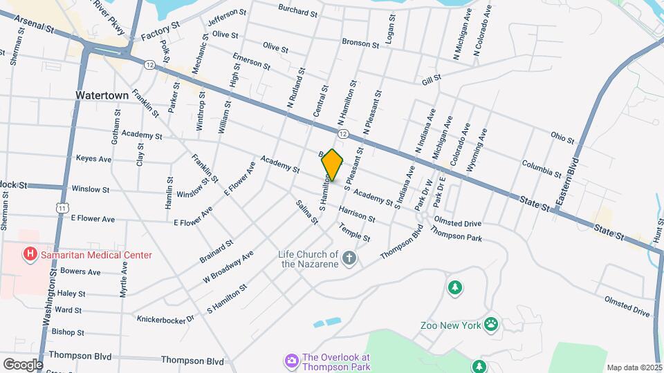 1006 Academy St, Unit 1 Map and Location Details