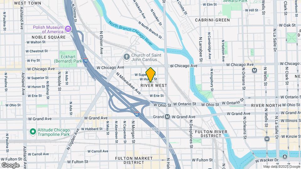 679 N Peoria St, Unit 3N Map and Location Details