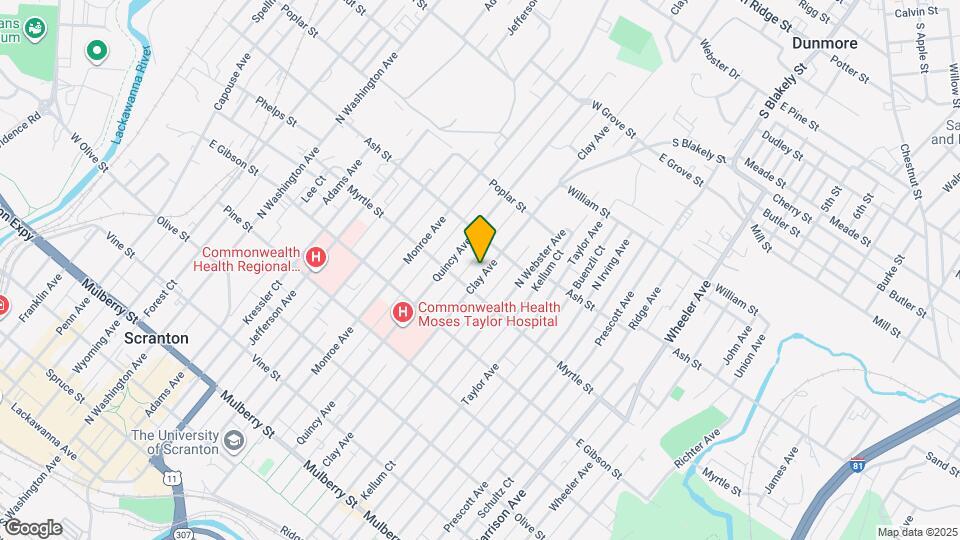 921-923 Clay Ave Map and Location Details