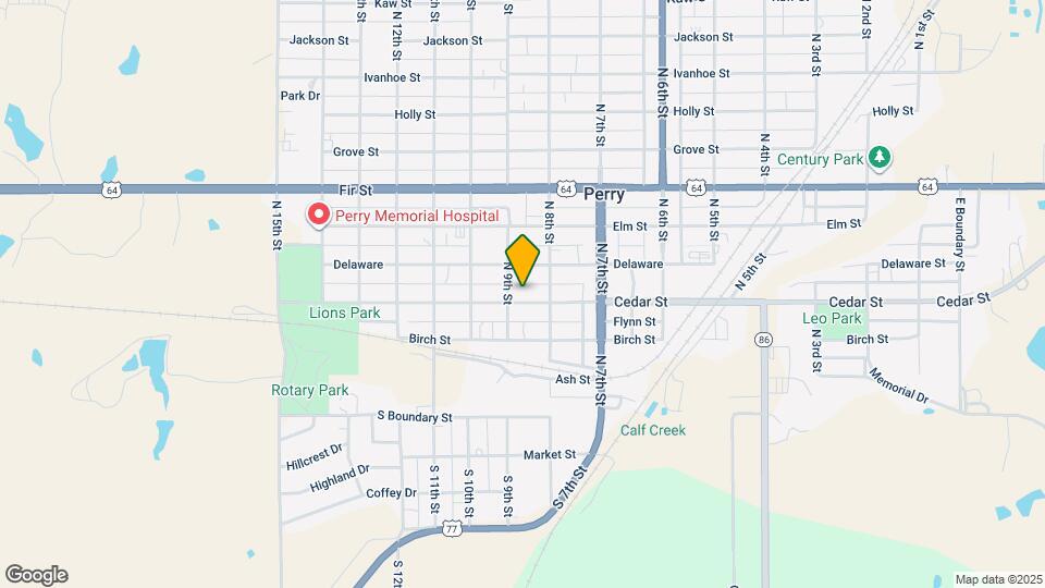 815 Cedar St Map and Location Details