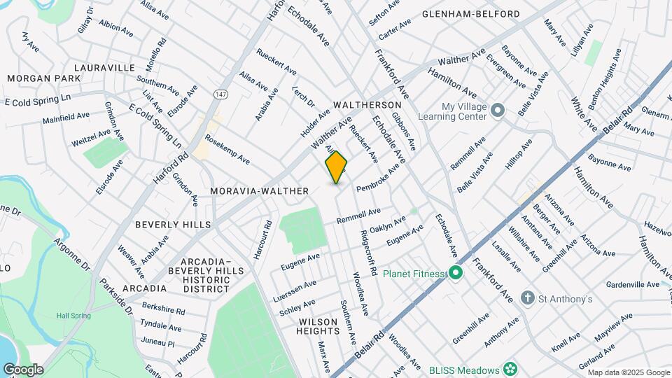 3609 Woodlea Ave Mapa y Detalles de la Ubicación