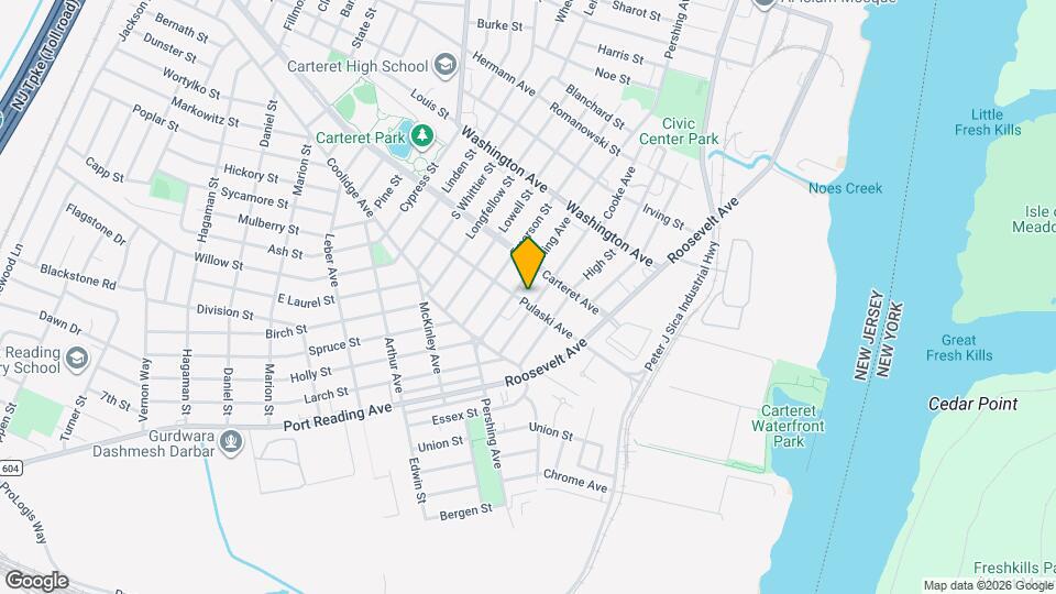 44 Pulaski Ave, Unit Apartment 1 Map and Location Details