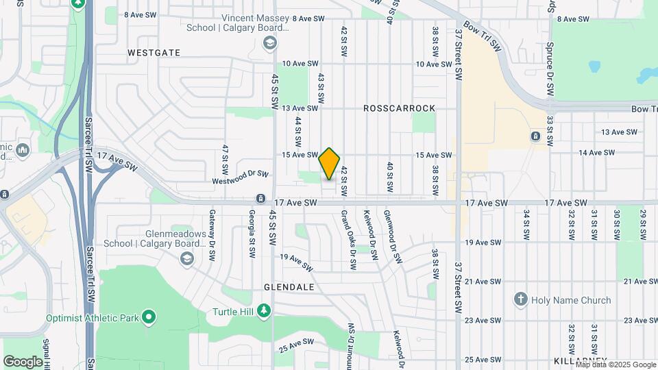1632 43 St SW Map and Location Details