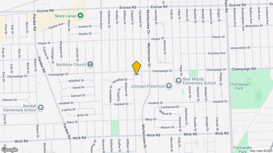 8241 Clippert St Map and Location Details