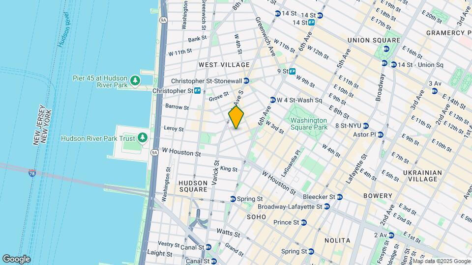 41-43 Carmine St Mapa y Detalles de la Ubicación